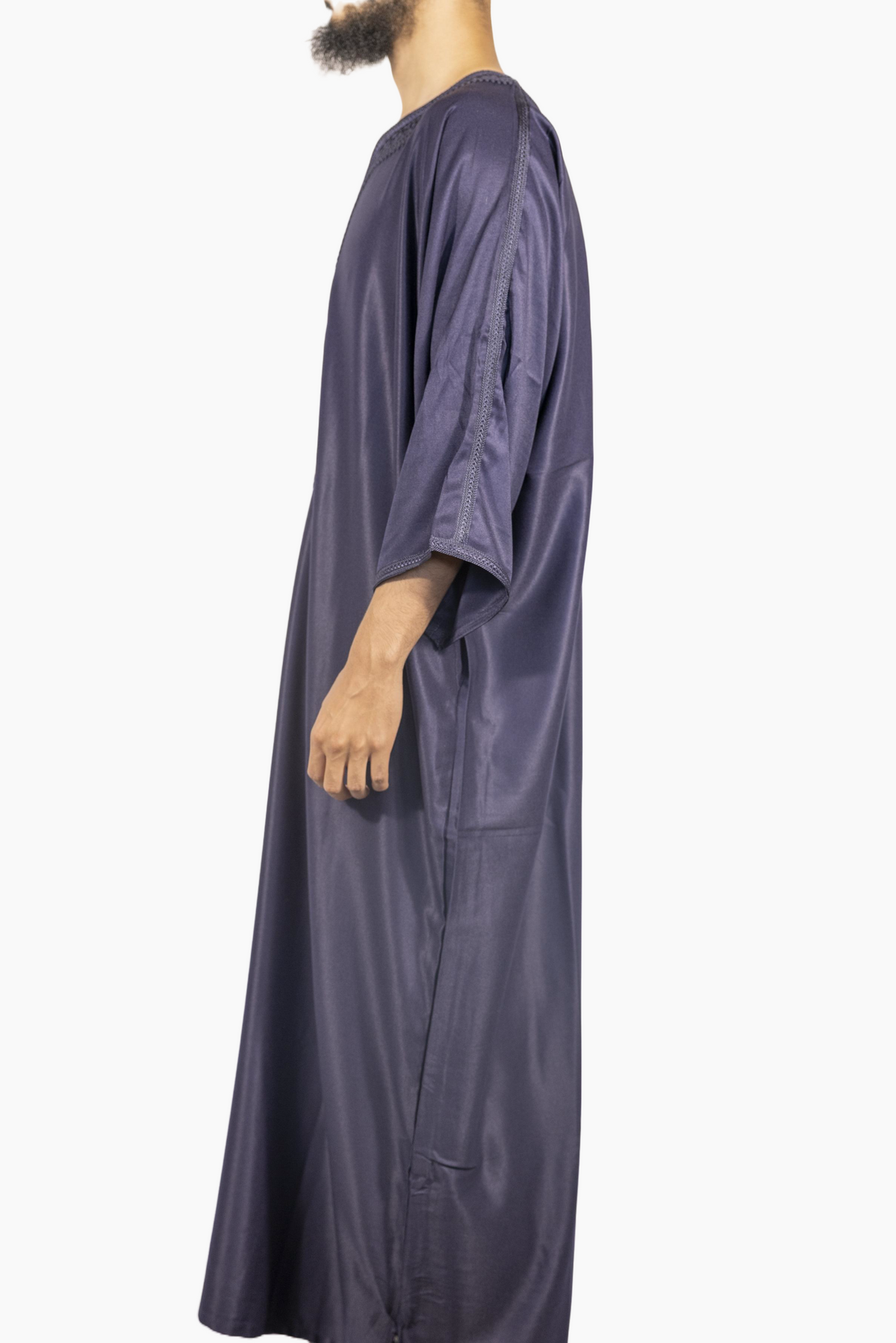 Marokkaanse Gandoura Gabardine - Marineblauw