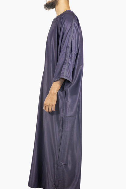 Marokkaanse Gandoura Gabardine - Marineblauw