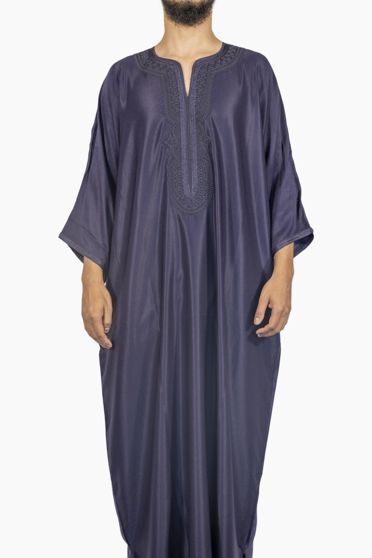 Marokkaanse Gandoura Gabardine - Marineblauw